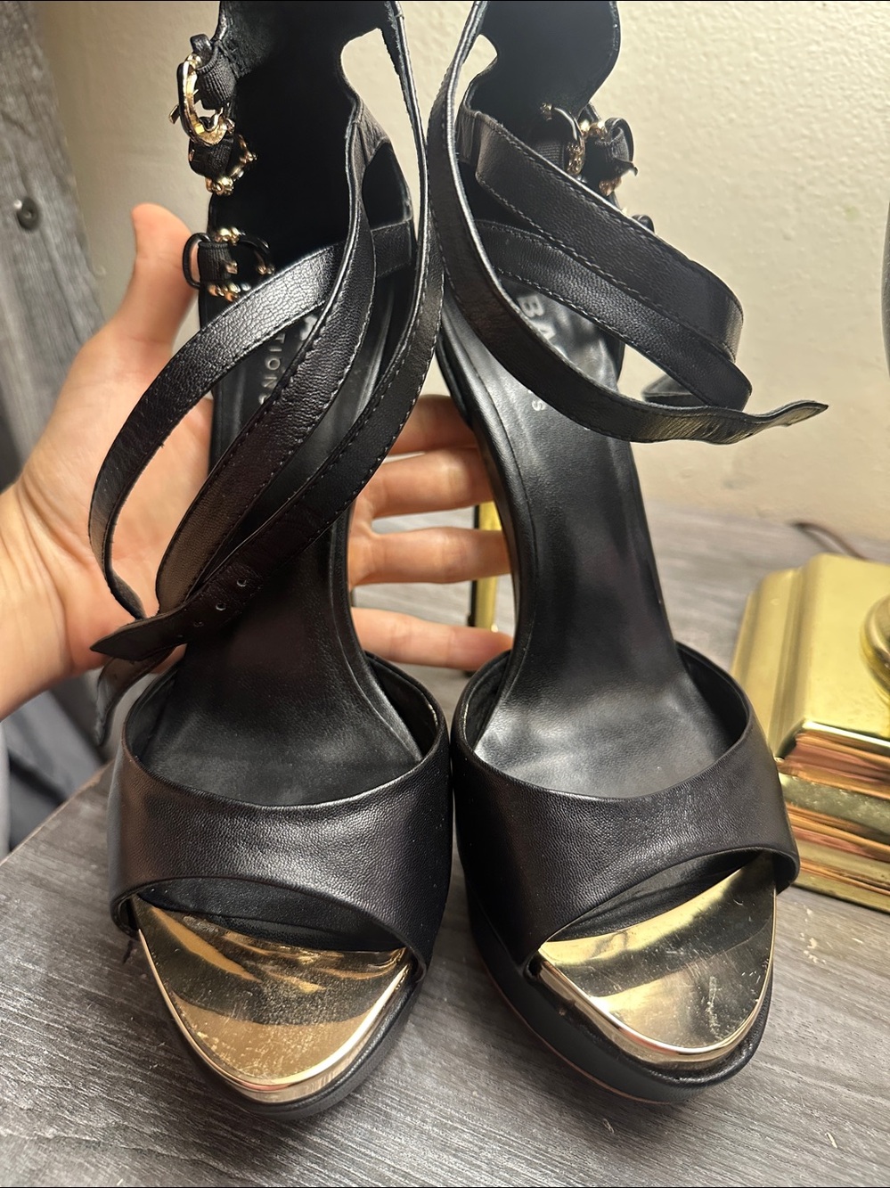 Basic Editions Black Platform Heels - Picture 12 of 14